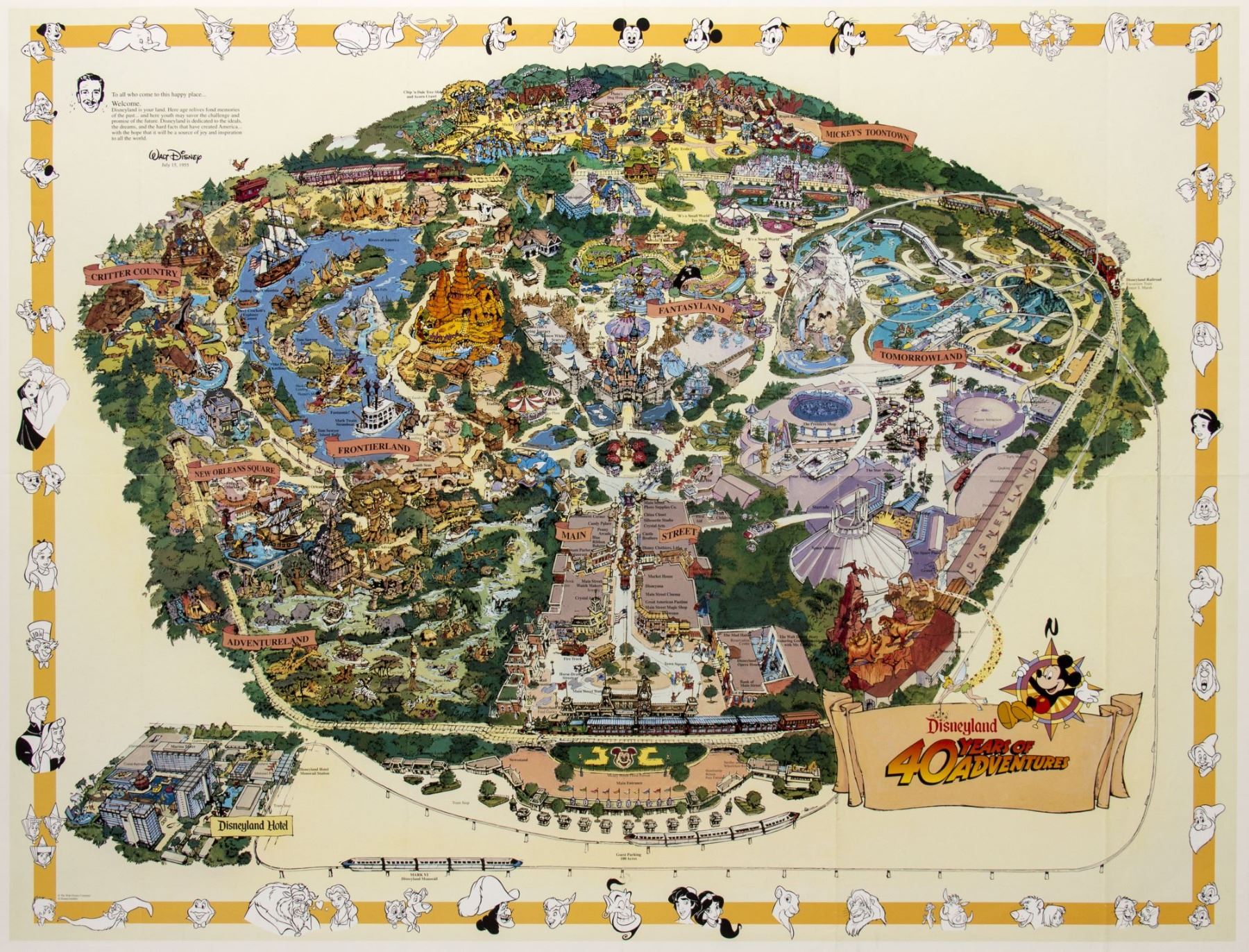 Disneyland Wall Maps | Disneyland Park