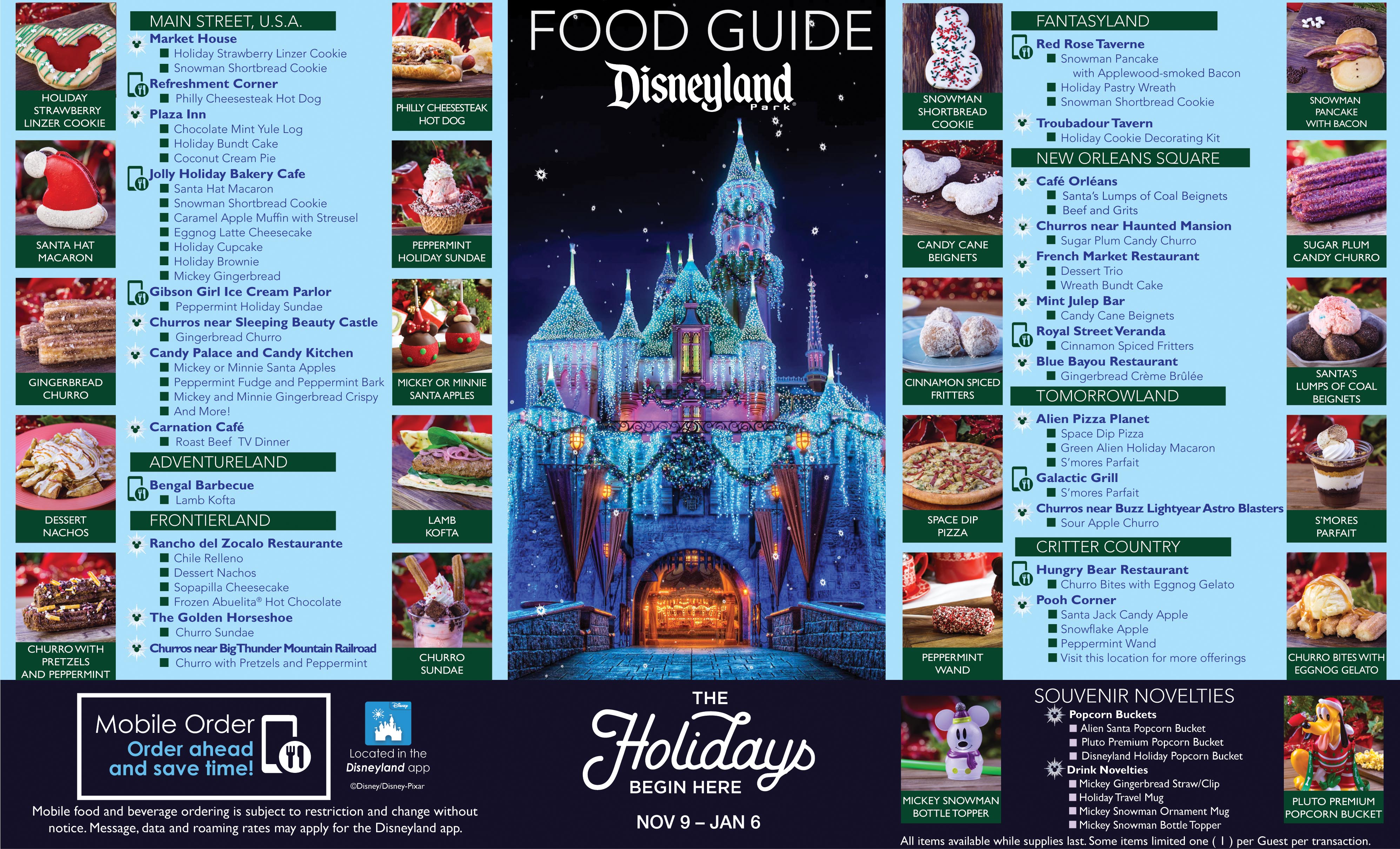 Disneyland Resort Holiday Food Guide Disneyland Resort Daily