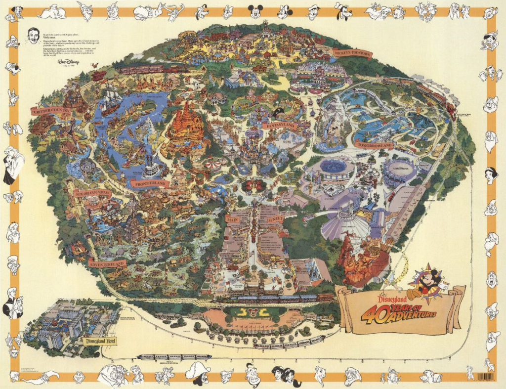 Disneyland Wall Maps | Disneyland Park