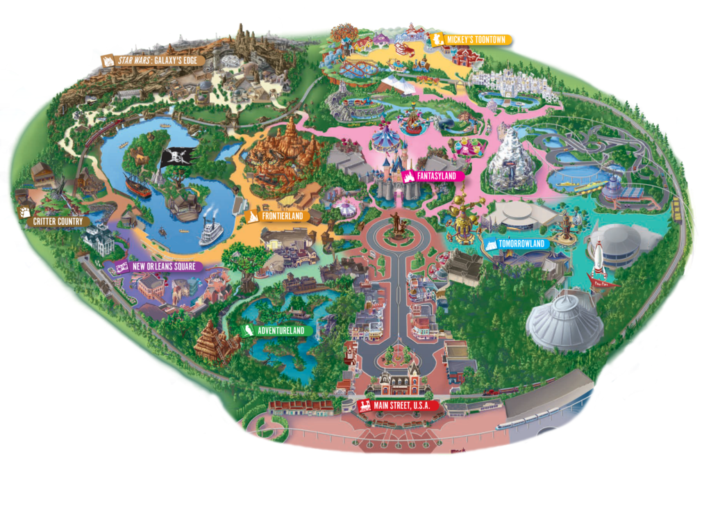 Disneyland Interactive Map Disneyland Resort Daily