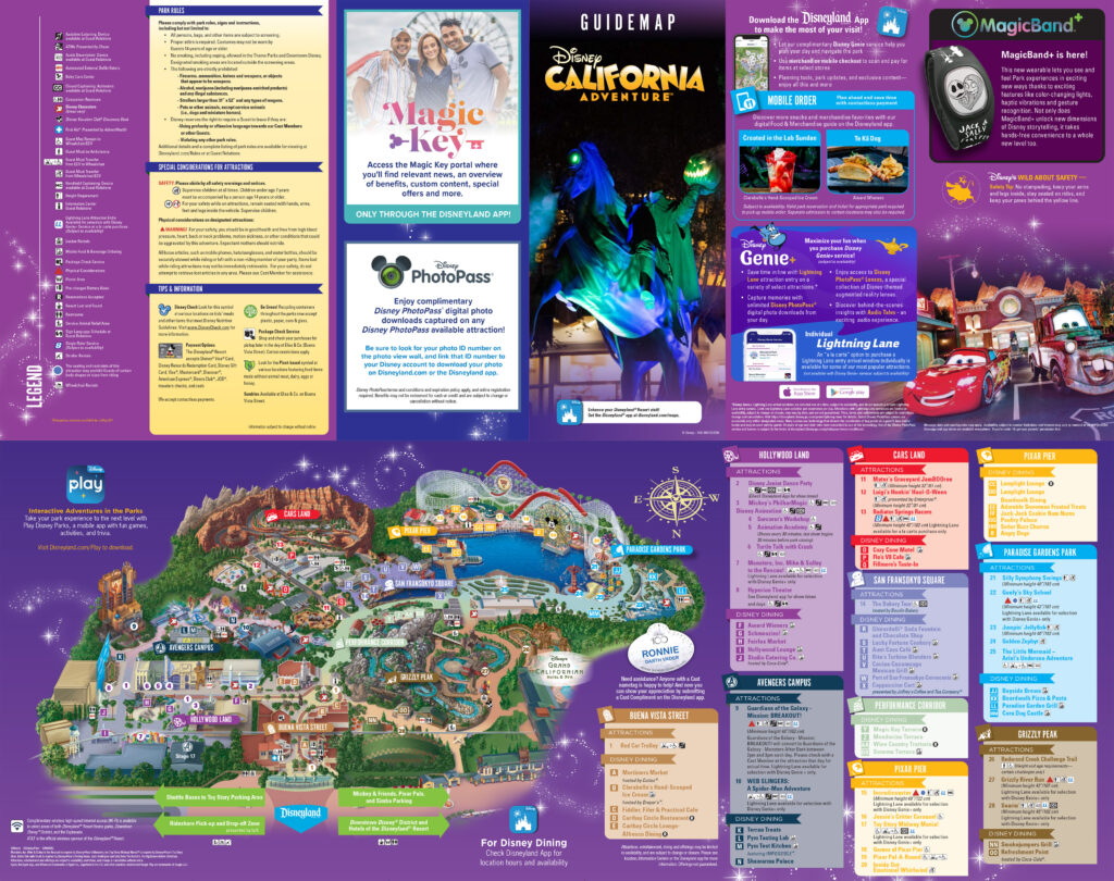 California Adventure Guide Maps | Disneyland Resort