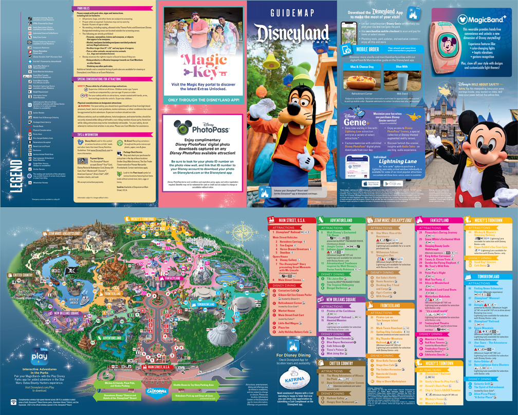 Disneyland Resort Guide Maps Disneyland Resort